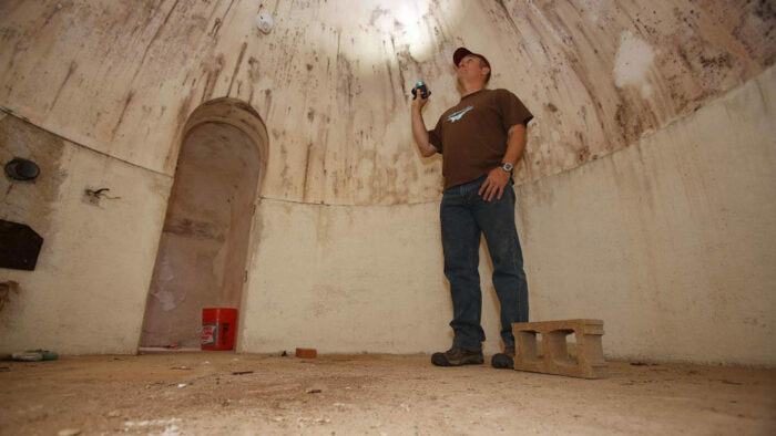an underground bomb shelter