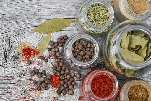 Spices, Jar, Cooking, Rustic, Pepper