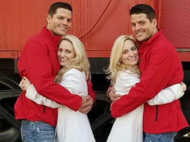 Double couples: 2 sets of identical twins to marry - KAKE