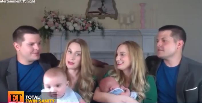 Identical twins Brittany and Briana Deane married identical twins Josh and Jeremy Salyers, and the two couples have had babies around the same time
