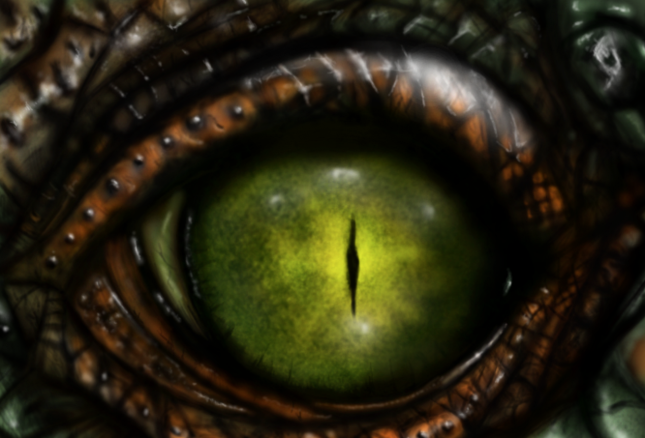 Глаз рептилии арт