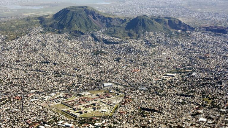 view from above of mexico city