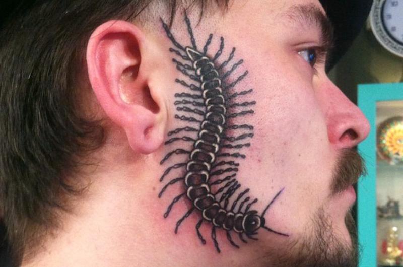 Tatuaj cu centiped