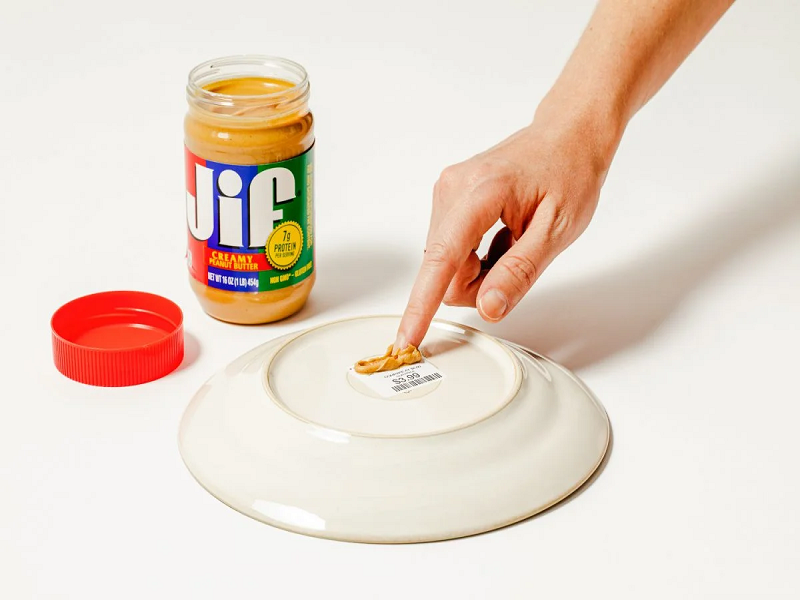 peanut butter and plate